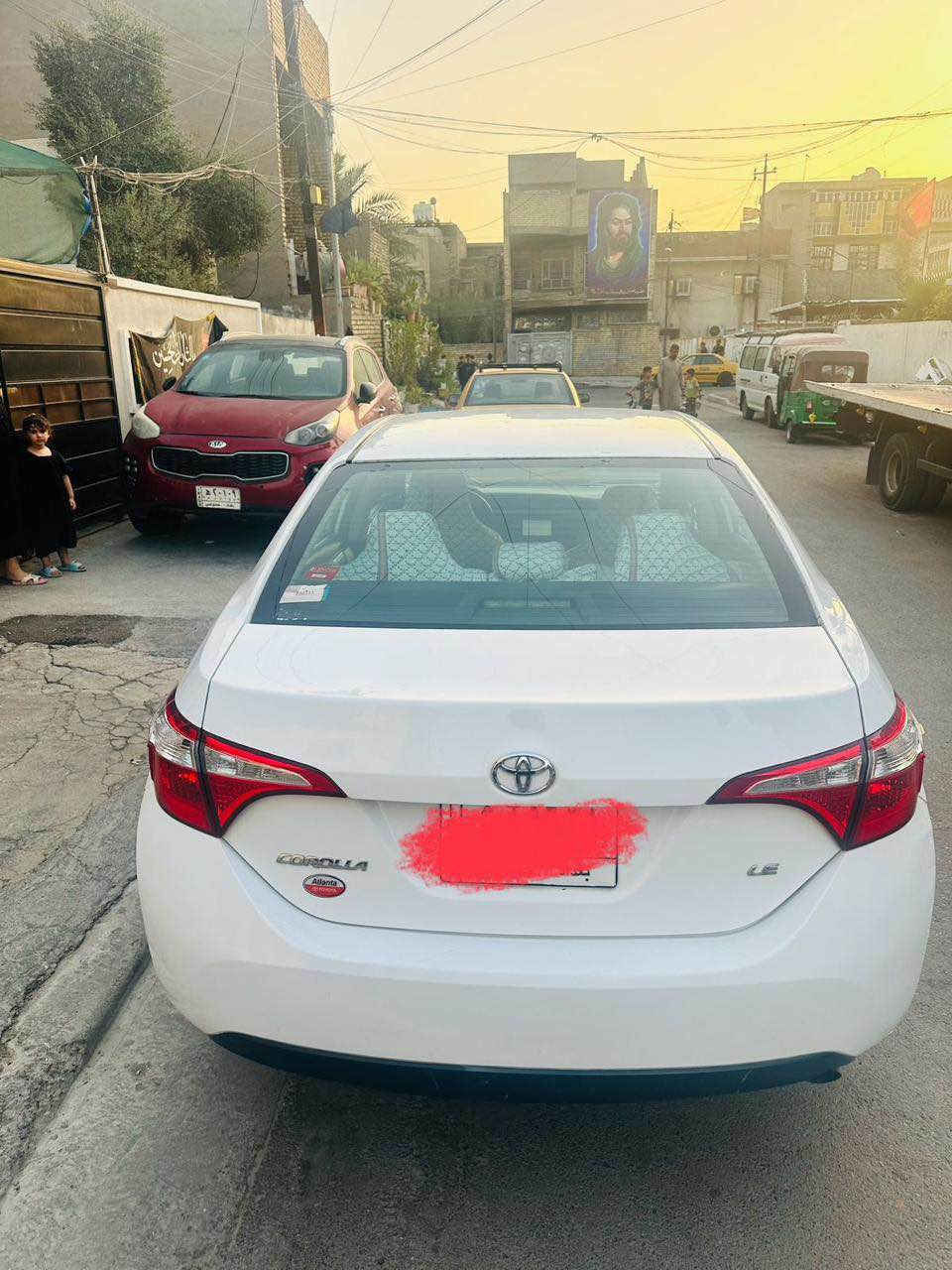 السلام عليكم

كورلا موديل 2016 رقم  ( بغداد ) باسمي 

ماشية 📍 39995 📍 فقط 
السياره استخدام شخصي جدا 
مواصفاتها معروفه 
تحكمات ستيرن جهتين ✅ شاشه وباقي المواصفات 
حادثة امريكا باب عكس السايق مبدل مطابق 
وهنا بالعراق بيها باب خلف السياق مبدل مطابق 
وصبغ  نصف جاملغ خلفي نفس الجهة 

كير محرك مكفولات شلعتها فول ✅
تبريد ثلج ✅
صدر امامي خلفي جديد ✅
السياره خير من الله ومماشيه اخت الزيرو 

معروضه 129 $ وبيها مجال 
مكاني بغداد الجديدة 
متواجد ع الفيس بوك 
و ع الواتساب والرصيد ع الرقم التالي 
*********** بغداد, العراق
