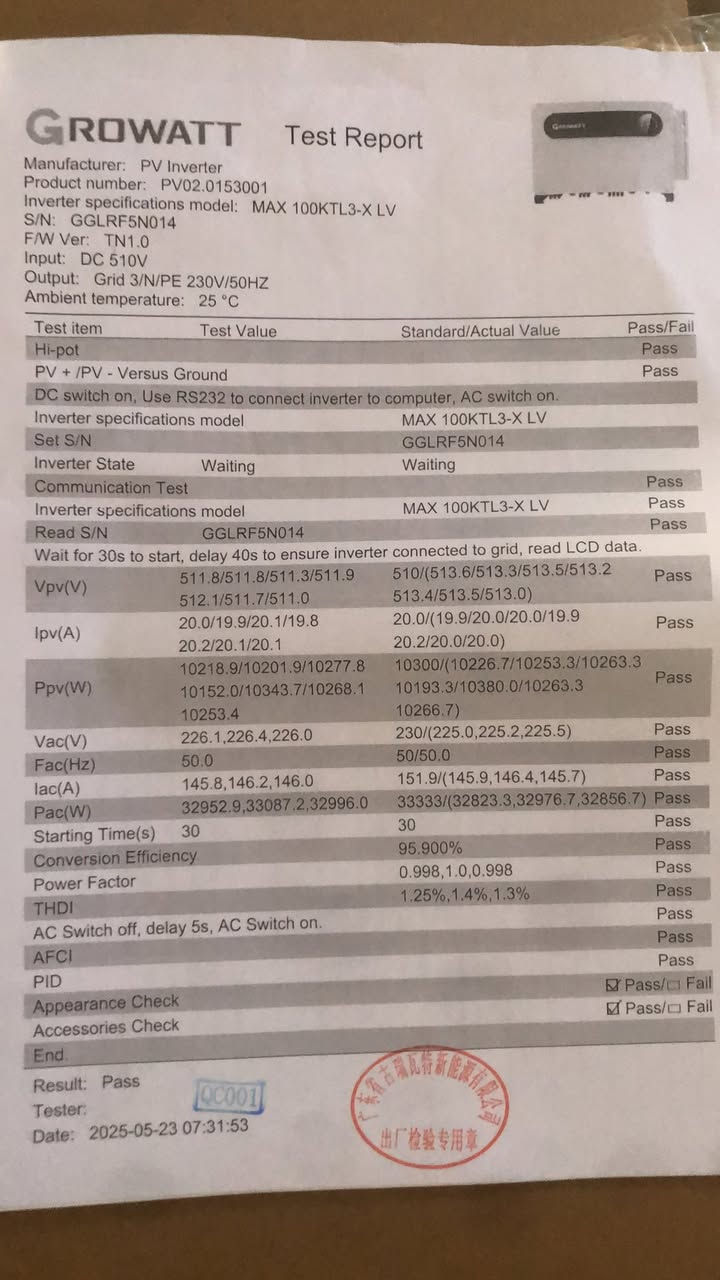 انفيرتر كرو وات حجم 100Kw
مواصفاته بالصور  
السعر ٣٥٠٠$ نهائي


**إذا كنت صاحب هذا الإعلان وتريد حذفه لأي سبب، رجاءا أرسل رسالة إلى الدعم الفني**
