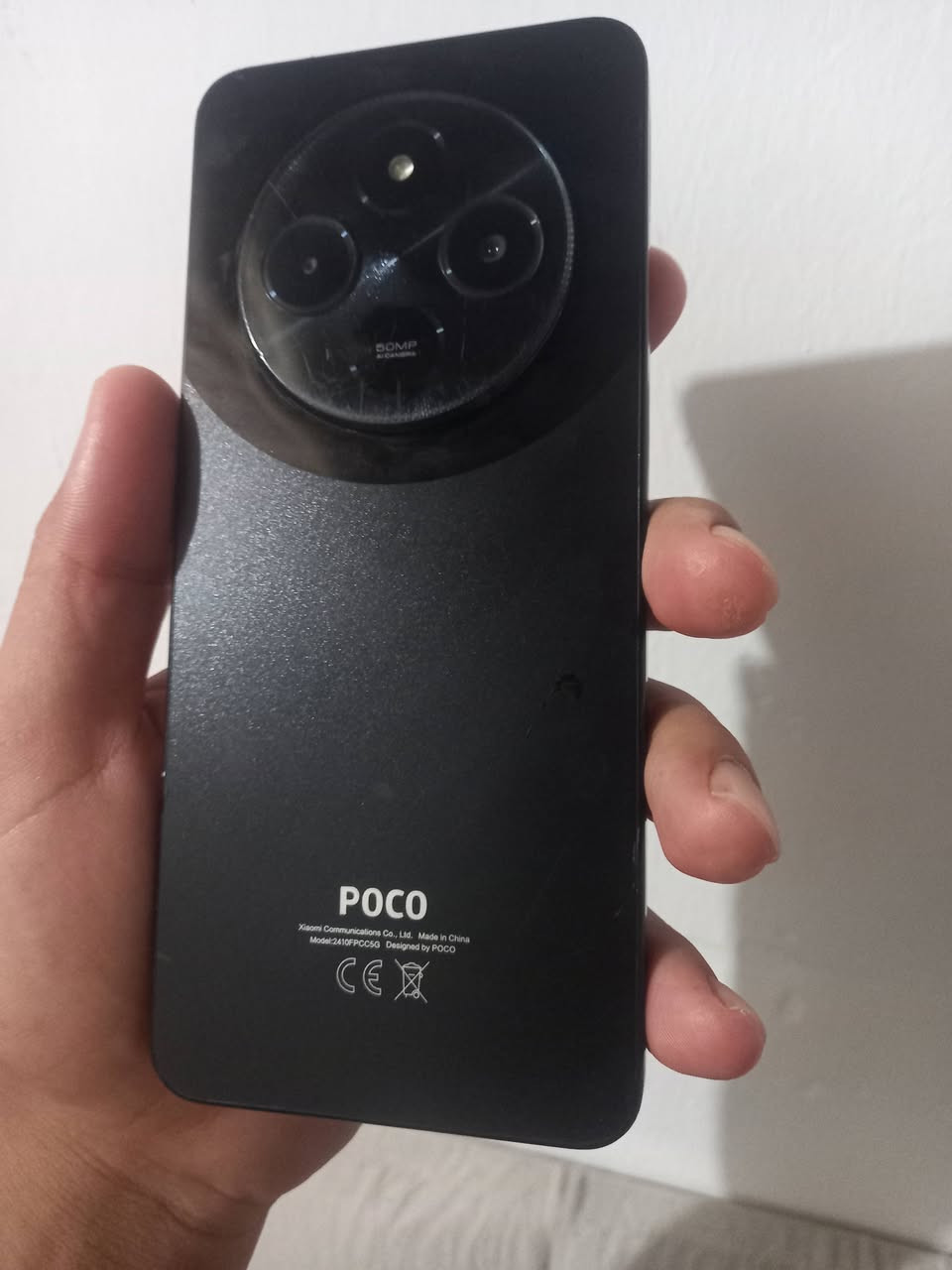 Poco c75
التخزين والرام: 128 جيجابايت للتخزين الداخلي و6 جيجابايت رام

المعالج: MediaTek Helio G81-Ultra ثماني النواة

الشاشة: من نوع IPS LCD بمقاس 6.88 إنش ودقة HD+ ومعدل تحديث 120 هرتز

الكاميرا: خلفية أساسية بدقة 50 ميجابكسل، وأمامية بدقة 13 ميجابكسل

البطارية: 5160 ميلي أمبير وتدعم الشحن السريع بقوة 18 واط
سعر 125قفل
اي استفسار خاص او على واتساب ***********
