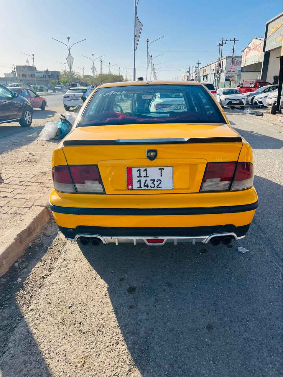 سلام عليكم ملاحظة اني مكلف بنشر
سياره سمند 2009 كير ومكينه خير من الله رقم بغداد دولي وبسمي ومصفره هيئه وغرمات سياره خير من الله تبريد ثلج حداديه فقط   السعر 31 وبي مجال 
استفسار اكثر خابر صاحب ***********
مكاني كركوك كركوك, العراق
