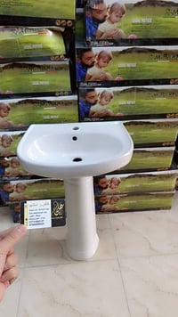 تم وصول مغسلة ابيض قياس 55 سم  درجة اولى كارتون  البيع كميات فقط 🚛  ال...