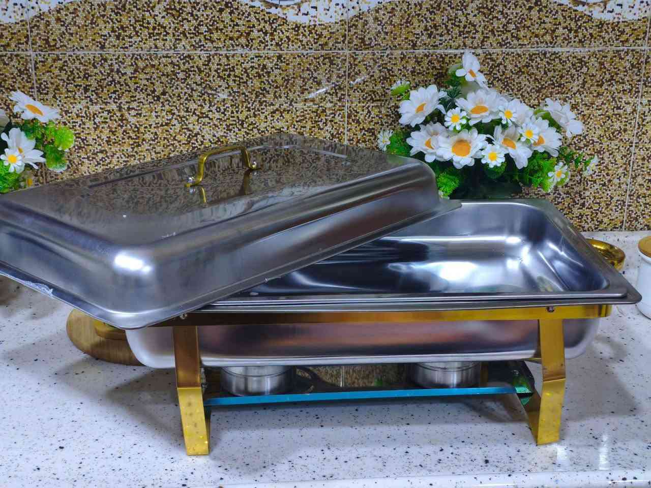 أطباق تقديم الطعام المصنوعة من الفولاذ المقاوم للصدأ المخصصة للبوفيه و الحفاظ على الحرارة لفترة طويلة،
للطلب مراسلة الصفحه ،،،،


**إذا كنت صاحب هذا الإعلان وتريد حذفه لأي سبب، رجاءا أرسل رسالة إلى الدعم الفني**