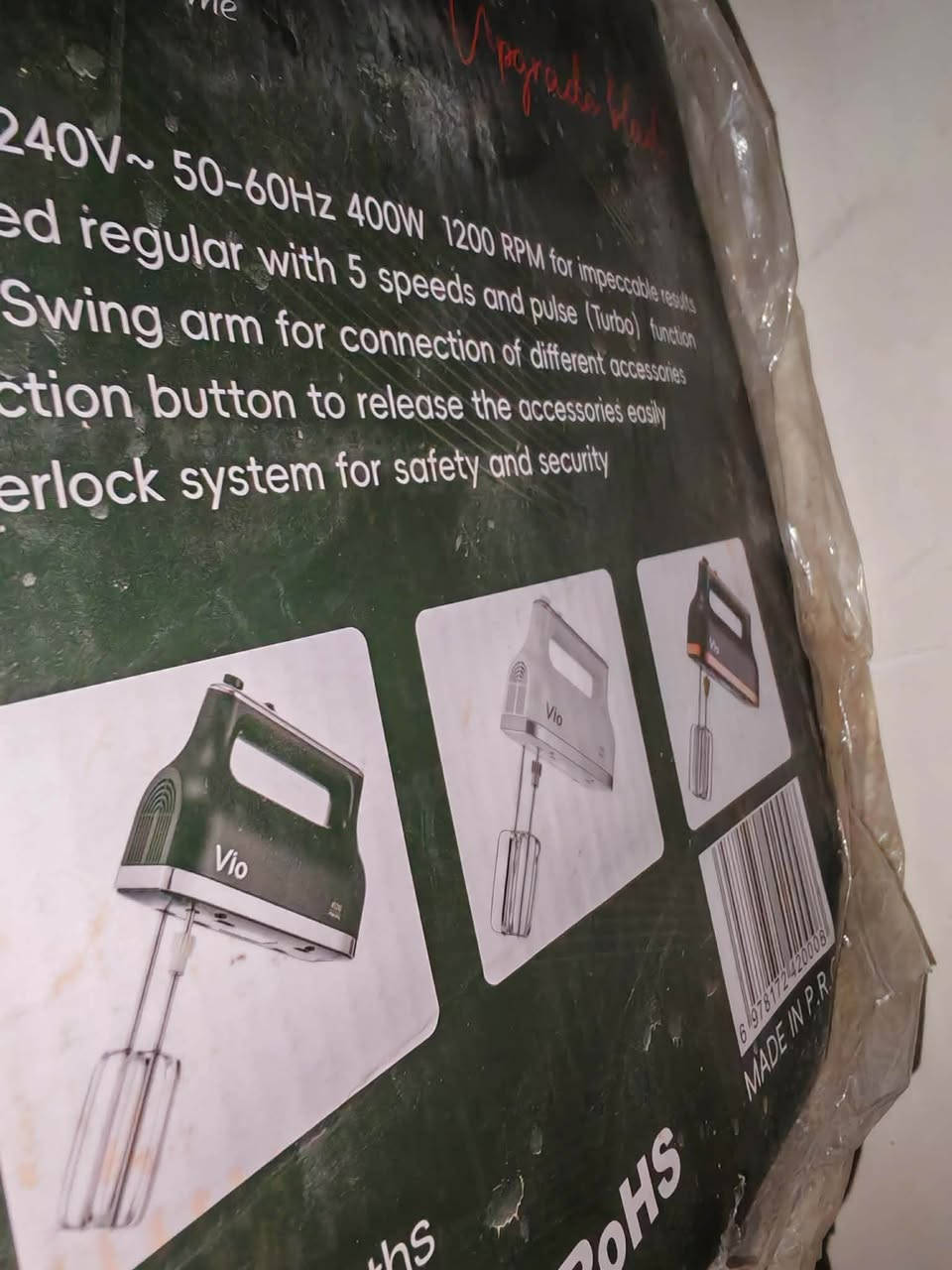 جدد بلكارتون وضمان سنتين  شركه Vio
الخلاط بلشركه ٦٥ اني ابيعه جوه سعر الشركه ب٥٠
والخفاقه ٦٥ بلشركه ابيعه ٥٠ 
ومحضره طعام ب٣٠ بلشركه ابيعه ٢٠
ويوجد توصيل داخل النجف النجف, العراق


**إذا كنت صاحب هذا الإعلان وتريد حذفه لأي سبب، رجاءا أرسل رسالة إلى الدعم الفني**