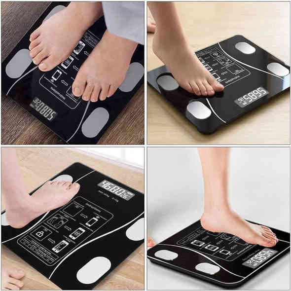 ️✨ ميزان ذكي أنيق يقيس الوزن والدهون والسوائل بكل دقة!
يتصل بالتطبيق لتتبع جسمك مع مرور الوقت 📲

يدعم أكثر من مستخدم، شاشة رقمية مضيئة وزجاج آمن 🌟

أوزان من 0.2 لـ180 كغ، وحدة قياس قابلة للتغيير ⚡
تابع صحتك بسهولة ومرح! 💪🎉كل هذه وبسعر 13الف 
التواصل واتساب ‏‪***********‬‏ التوصيل متوفر لكل انحاء العراق
