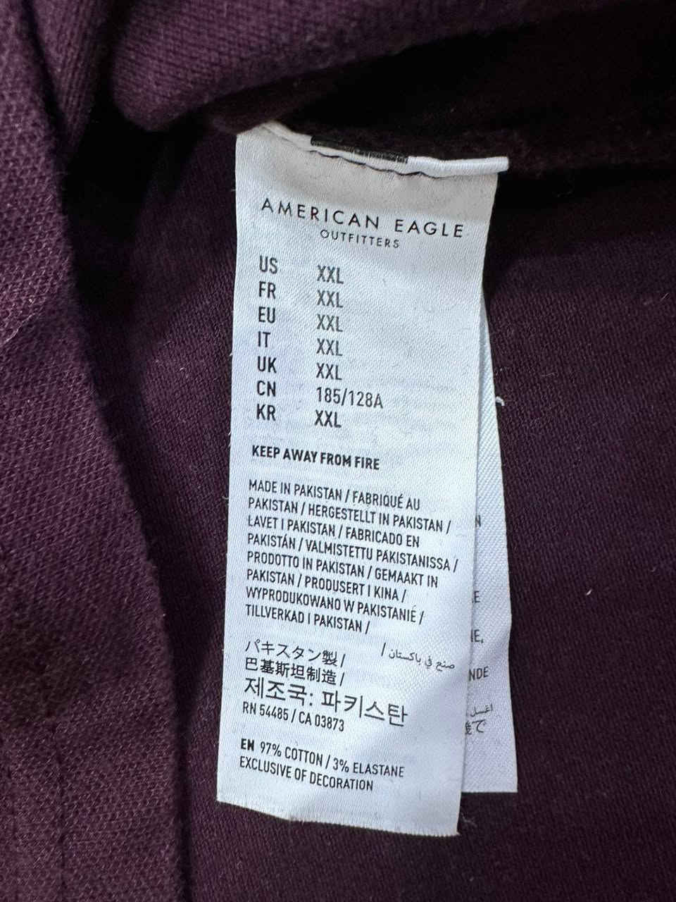 AMERICAN EAGLE
XXL 
العرض 67 
الطول 82


**إذا كنت صاحب هذا الإعلان وتريد حذفه لأي سبب، رجاءا أرسل رسالة إلى الدعم الفني**