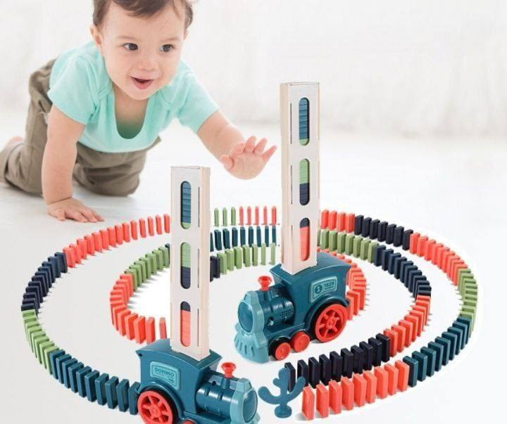 🚂DOMINO TRAIN🚂
قطار الدومينو الذكي لتطوير ذكاء طفلك وهو يلعب في نفس الوقت و يساعد الطفل على التخيل والإبداع . و بتنمي مهارات كثيرة جدآ عند الطفل منها 👇:-
  
❤️ مصممة للكل تبدأ من عمر 3 سنوات واكثر
❤️ تنمي التركيز و التتبع البصري والأدراك  
❤️تنمي مهارة التصنيف حسب اللون
❤️ التوازن و الثبات الحركي و خفة اليد في توجيه القطار
❤️ تصميم أشكال مختلفة و جميلة بالدومينو
❤️ مفيدة لحالة التوحد لدى الاطفال 🙍🏻‍♂️🙇🏻‍♂️
❤️ كما يمكن قضاء وقت ممتع بها طفلك 👶🏻
❤️تحتوي على ٦٠ قطعة دومينو
❤️صوت وضوء ممتع تعمل على البطارية #الاصلية
🚘يوجد خدمة توصيل لجميع محافظات العراق ٤ الاف🚘


**إذا كنت صاحب هذا الإعلان وتريد حذفه لأي سبب، رجاءا أرسل رسالة إلى الدعم الفني**
