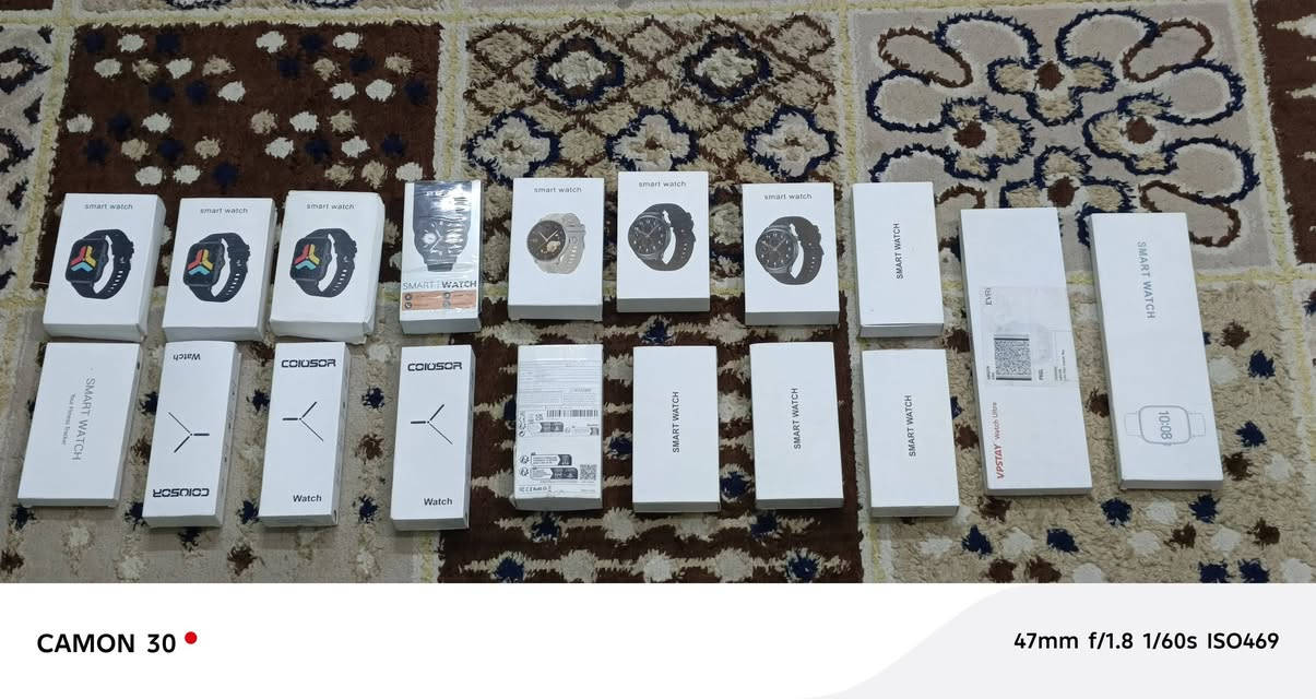 ساعه سمارت جديد مال امازون شلعه العدد 18 ساعه بيحن شلعه السعر 200 مع التوصيل  ***********
