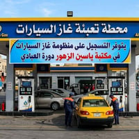 غاز سائل سيارات • حجز إلكتروني • مراجعة المكتب