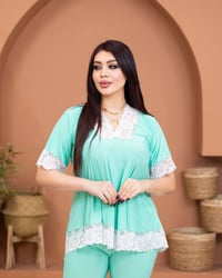 بجامه زبدة حرير • فري سايز • درزن كارتون