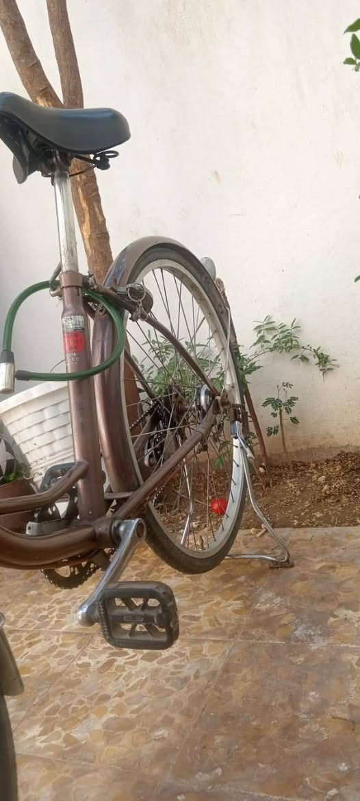 السلام عليكم
بايسكل عبد الحليم ياباني باله

المواصفات :

 حجمه 26

 گير

بريكات وره كدام شغالة

تواير جديدة
حساس و ضو

قفل

لشه مرغربة

صبغ شركة
السعر 65 وبي مجال
***********
