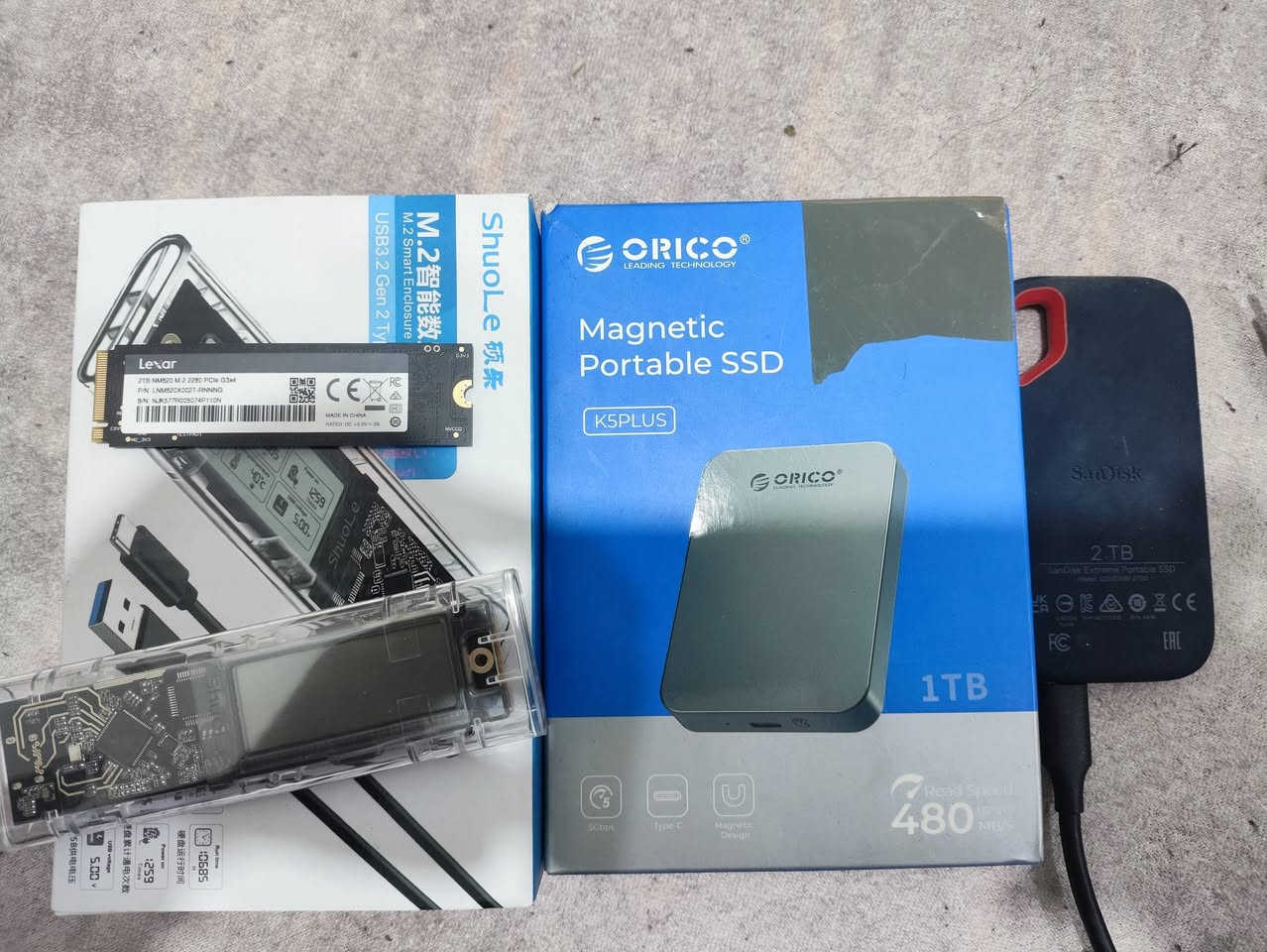 SSD وM.2S للبيع
Lexar nm620 2tb Gen 3 مع راك أبو شاشة
Orico K5PLUS 1TB
SanDisk Extreme Portable SSD 2tb

450الف يتوفر توصيل


**إذا كنت صاحب هذا الإعلان وتريد حذفه لأي سبب، رجاءا أرسل رسالة إلى الدعم الفني**