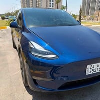 وبركاته  تيسلا Y 2025 لون ازرق  صفر مسج  اون لاين عربي اخر تحديث رقم د...