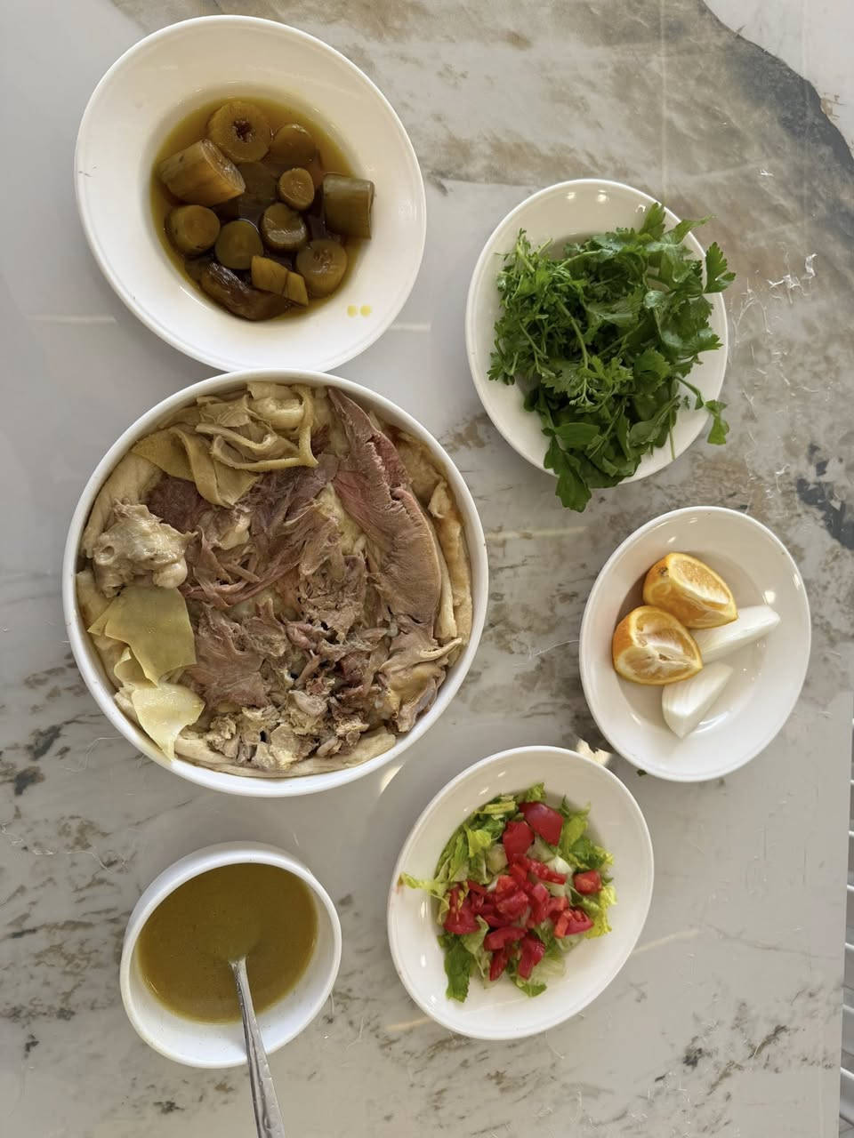 على بركه الله تم افتتاح 
باچه ابو عزيز في مدينه الفلوجه 

للباچه العراقيه حصرا 

الاسعار /

راس باچه كامل مع مقبلات بسعر 27 الف 

نص راس باچه مع مقبلات بسعر 13 الف 

نفر باچه مع مقبلات بسعر 7 الف 

نفر فراسم مع مقبلات بسعر 9 الف 

نفر ممبار مع مقبلات بسعر 7 الف 

نفر قوزي عراقي خالص مع مقبلات بسعر 22 الف

دجاجه  عراقي شوي مع مقبلات  بسعر 15 الف

العنوان الفلوجه الشارع العام مقابل بوابه الحي الصناعي مجاور شميساني

للتواصل 

***********
