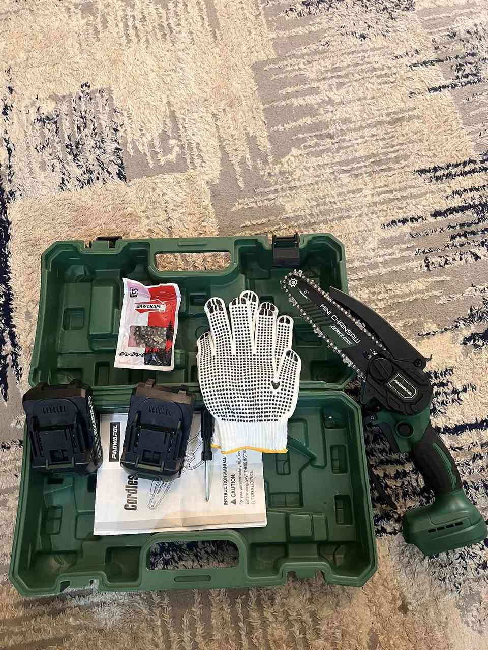 منشار اشجار شحن جديد غير مستخدم دبل بطارية دبل زنجيل مع جنطة بلاستك مثل ما موضح بالصورة انطيني سعر وبالعافية


**إذا كنت صاحب هذا الإعلان وتريد حذفه لأي سبب، رجاءا أرسل رسالة إلى الدعم الفني**