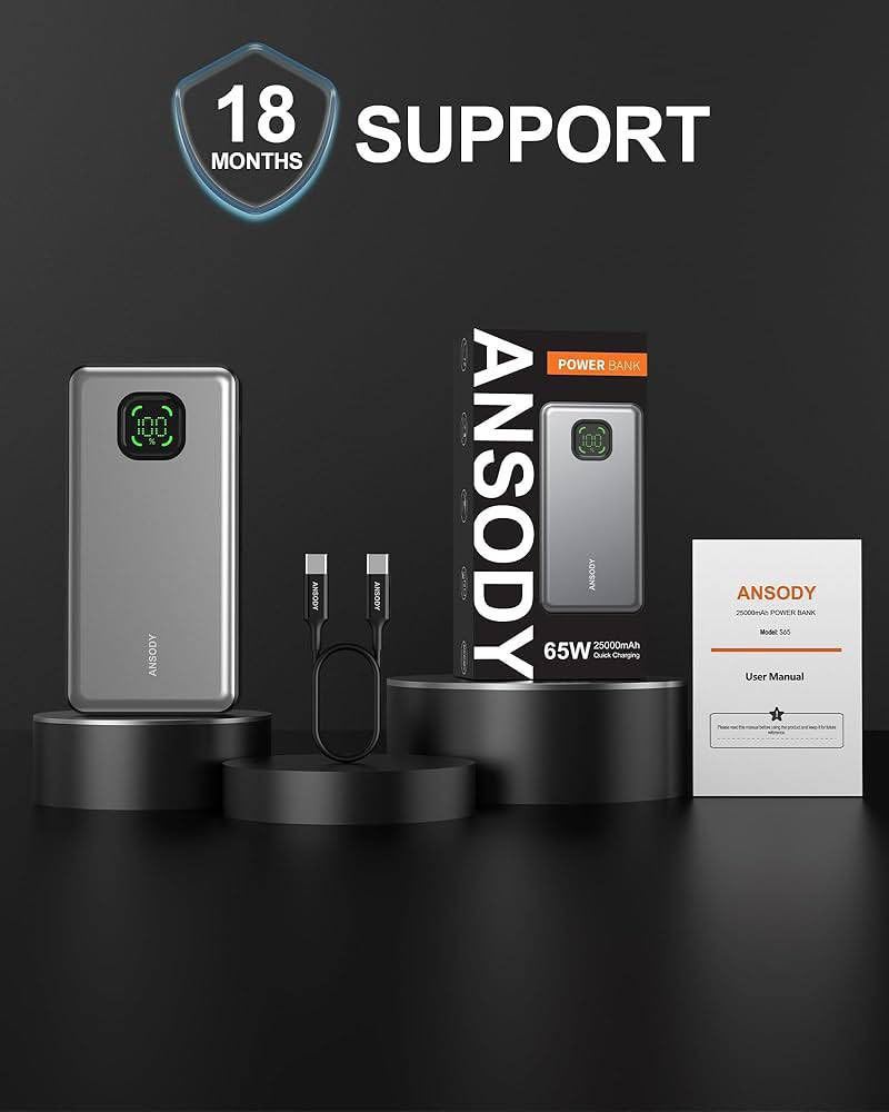 باور بانك طراز S65 من Ansody، وتتضمن مواصفاته الرئيسية ما يلي: 

السعة: تبلغ سعته 25000 مللي أمبير في الساعة. 
الطاقة: يوفر طاقة قصوى تبلغ 65 واط. 
الميزات: يدعم الشحن السريع ويحتوي على شاشة رقمية لعرض نسبة الشحن.

65سعر


**إذا كنت صاحب هذا الإعلان وتريد حذفه لأي سبب، رجاءا أرسل رسالة إلى الدعم الفني**