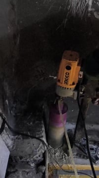 تثقيب وقص الصب المسلح بجهاز الكور و الكتر كونكريت و الثقوب بعمق متر طو...