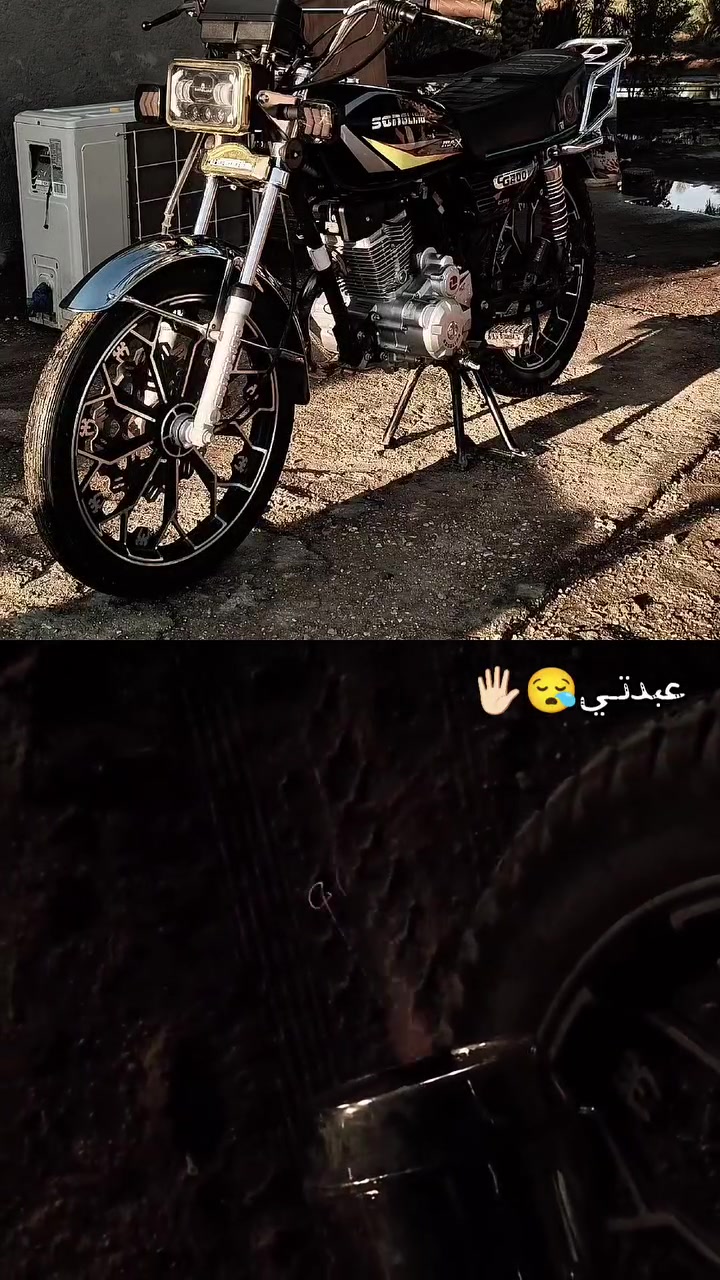 سلام عليكم يابة دراجة سيفان محرك200موديل25 مطلعها زيرو دراجة سرعة وشاعة وبيها طلقة همين ومكفول محرك ممفتوح تجي تفحص وشلع عيوني رايدها ب800وبيها مجال.،***********
