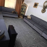 ديوانات عدد 22مقعد 14متر جديد حطاطه وكوشات 6 ويا الخشب بلاويد اسود لات...