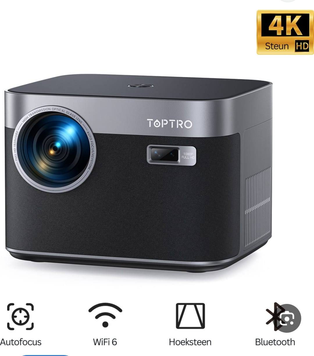 🔥جهاز العرض Toptro smart projector 🔥
داتا شو اندرويد 
 هو من احدث أجهزة العرض الذكي يعرض بدقة أصلية تبلغ Full HD (1080P)  الوان سينمائية بأعلى دقة 📽️🎥
بعد ما تحتاج تروح للسينما جبتلك السينما البيتك 🥰😍
يتميز بمواصفات محبوبة 🥰
🔴 يدعم إدخال فيديو 4K، ويتميز بوظائف التركيز التلقائي وتصحيح الانحراف التلقائي لسهولة الإعداد. (أوتو فوكس )
المواصفات الرئيسية :-
🔴يتميز جهاز العرض Toptro x7بمواصفات متقدمة تجعله مناسبًا لتجربة السينما المنزلية: 
الدقة والسطوع: 
🔴 الدقة الأصلية: 1920 × 1080 بكسل (Full HD).
🔴 دعم 4K: يقبل إشارات فيديو بدقة 4K.
🔴 السطوع: حوالي 700 لومن ANSI. و 35000 لومن
🔴 نسبة التباين: 30.000:1.
الميزات الذكية:
التركيز التلقائي (Auto Focus): يضبط وضوح الصورة تلقائيًا دون تدخل يدوي. كما يوجد فوكس الالكتروني في الرمونت للتحكم ايظا 
تصحيح الانحراف التلقائي (Auto 6D Keystone Correction): يضمن صورة مستطيلة الشكل تلقائيًا حتى عند العرض بزاوية مائلة.
الاتصال:
شبكة WiFi 6: تقنية لاسلكية فائقة السرعة وأكثر استقرارًا لتجربة بث سلسة.
بلوتوث 5.2 (ثنائي الاتجاه): يمكن توصيله بأجهزة صوت خارجية (مثل مكبرات الصوت) أو استخدامه كمكبر صوت بلوتوث مستقل.
الصوت والعرض:
مكبرات صوت مدمجة: مزود بمكبرات صوت Hi-Fi بقوة 12 واط.
حجم الشاشة: يمكنه عرض صورة بحجم يتراوح من 40 إلى 300 بوصة.
وظيفة التكبير/التصغير: إمكانية تقليل حجم الصورة من 100% إلى 50% دون تحريك الجهاز.
التصميم والمنافذ:
محرك بصري محكم الغلق: تصميم لمنع دخول الغبار وتقليل البقع السوداء على الشاشة.
المنافذ: يشمل منفذي HDMI، ومنفذي USB، ومنفذ AV، ومنفذ صوت 3.5 ملم.
عمر المصباح: يصل عمر مصباح LED إلى 100,000 ساعة. 
السعر 160 الف 
للحجز والاستفسار مراسلة الصفحة 
توصيل بغداد ومحافظات 5 الف 
***********
#داتاشو_عارض_سينمائي
#تعليم#مدارس
