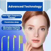 عصا عالية التردد • علاج حب الشباب • تحفيز الكولاجين