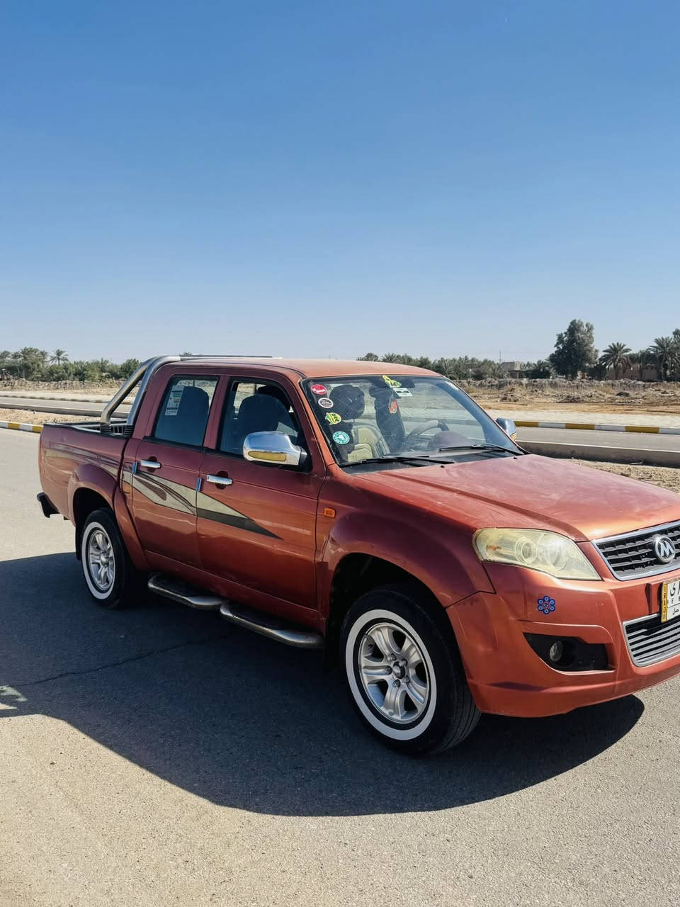 سلام عليكم موجوده سياره أسكاي موديل 13رقم بغداد تحويل 
تخم تاير تبريد شغال كهربائيات حساسات كلها شغاله 
لاتصال ***********
***********
