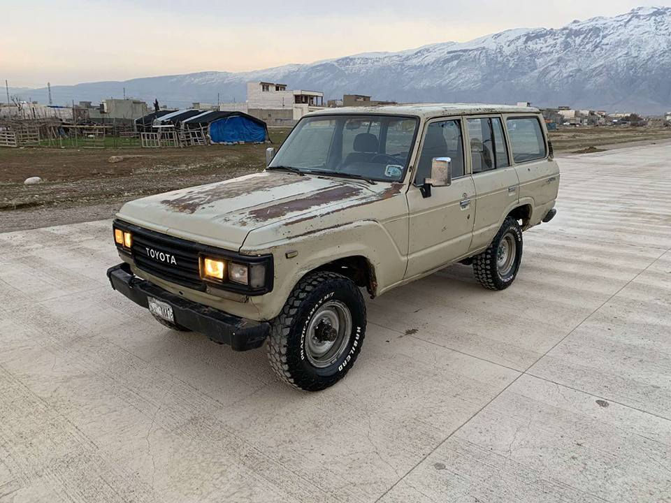 تویتا لاندکرۆزەر مۆدیل 85ئاڕم پلاسیک سلیمانی مەکینە 2ئیڤ 5گیر پاوەر سەیارەکە بیبۆیاخە زۆرپاکماوەتە وە گشت گیانی بەشەرت سعری 32گەڵاژم*********** *********** شوین پیرە مەگرون السليمانية, العراق
