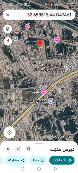 السلام عليكم قطعه ركن مربعه 50 متر سند 25 اقرار محكمه بحي الحوراء عامود 37 تبعد عن الشارع العام بغداد كربلاء حوالي 300 متر و 2 كيلو عن الإمام الحسين عليه السلام تصلح دار سكن او حسينيه السعر 20 وبيها مجال ***********
