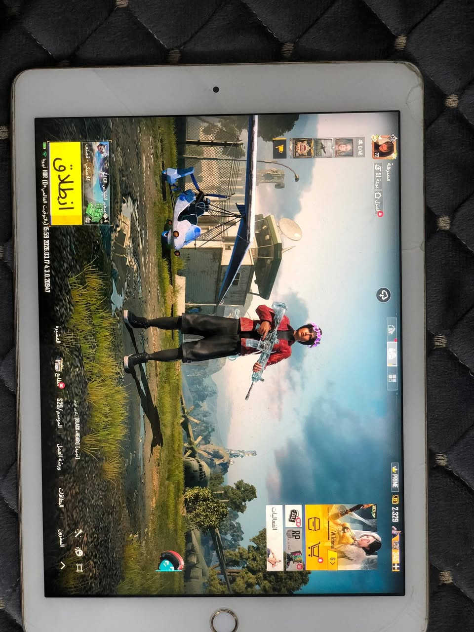 ايباد 6 الجيل السادس
الذاكره 128 
شحن ما يصرف 
ببجي 60 فريم 
مشكلته الكامره الأماميه ما تشتغل 
السعر 150 بي مجال قليل 
او مراوس 
مكاني بغداد الثعالبه


**إذا كنت صاحب هذا الإعلان وتريد حذفه لأي سبب، رجاءا أرسل رسالة إلى الدعم الفني**