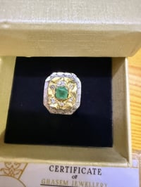 خواتم شخصية • زمرد أخضر • عقيق يماني