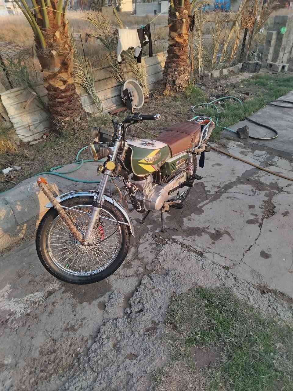 السلام عليكم دراجة تايكر للبيع موديل 24 دراجة كاملة شلعة ومعدل اوراق كاملة اصولي  مكمركة مكان بغداد الدورة سعر 750 بيها مجال رقم ***********
