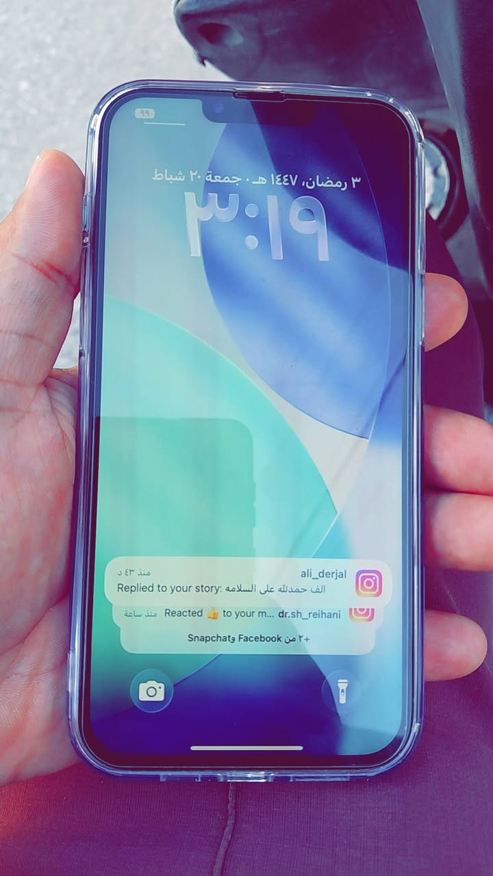 13برو ماكس 256  بطاريا 89ما  مرفوعه فقط مبدل شاشه درجه اولى سعره 550 موجود بطويريج
***********
