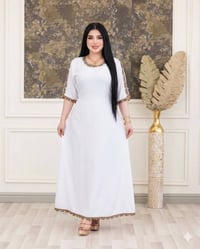 دشداشة نسائية • خامة مارينا • فري سايز ٨٥