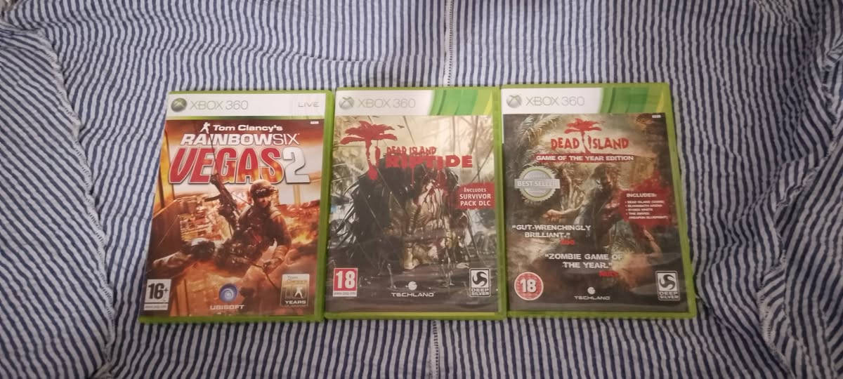 أقراص أكس بوكس 360 للبيع أبيعهم مجموعه العدد 12 لعبه الأقراص كلهم نضاف نفس الجديد مامستخدم هواي سعر المجموع 90 ألف


**إذا كنت صاحب هذا الإعلان وتريد حذفه لأي سبب، رجاءا أرسل رسالة إلى الدعم الفني**