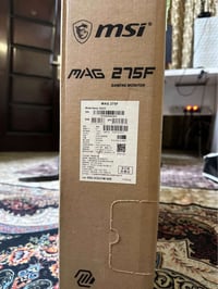 للبيع شاشة MSI 27” 180Hz Fast IPS  * الحالة: ممتازة جدًا، بدون أي عيب....