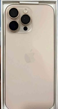 ايفون   ١٦ برو ماكس بحالة جديدة لون ذهبي. استخدام خفيف بدون أي خدوش أو...