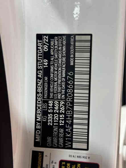 مارسيدس c300 
رقم اربيل 
موديل 2023 
ماشيه 24 الف 
سلايت 
جلد 
تحكم مقاعد كهرباء 
خزن وضعيات السائق والراكب 
كت amg 
لايت بك لايت لد 
حساسات 
شاشه حجم كبير 
للاستفسار
*********** 
*********** بغداد
