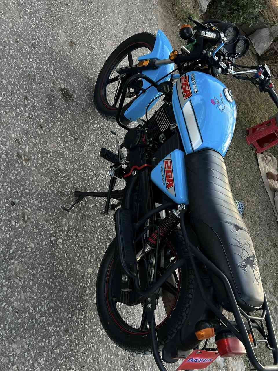 اسلام عليكم
دايون نفخ مديل 23 أوراق اصولي وصل معرض بسمي محرك 200 كتابة حمرة مكان كربلاءالابراهيميه  مكفولة كفالة عامة دراجة جديدة كلش سعر مليون و800

اتصال *********** بي وتساب
