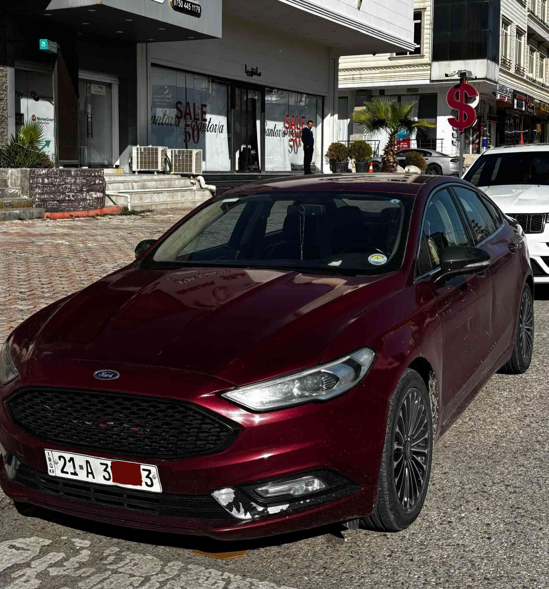 بۆ فرۆشتن 
Ford Fusion Titanium 2017

📌 فۆرد فیوژن – مواسەفات تیتانیۆم
📌 مۆدێل: 2017
📌 رەنگ: سوور تۆخ (Burgundy) مارۆنی

سەیارەکە گێڕ و مەکینەی کێشەی نییە و بۆ ئەو کەسانەی بە دوای سەیارەکی باشدا دەگەڕێن بە نرخێکی گونجاو .

زانیاری و مواسەفات : 
✔️مواسەفات Titanium 
✔️مەکینە ٢٠ی تۆربۆ
✔️گێڕ ئۆتۆماتیک ( گێڕ ماوس ) + لە سوکان + سپۆرت
✔️سێ شاشە و شاشە گەورە + Bluetooth + کامێرای دواوە + سێنسۆری پارکینگ 
✔️شەغال+تەحدید سورعە+کۆنتڕۆڵ لە سوکان+بەسمە
✔️کوشن کارەبایی + جلد + خەزن + هیتەر 
✔️لایت عەدەسە و لێزەر
✔️ویل تیتانیۆم 
 ✔️سەنەوی و هەزەی تازەیە
✔️چوار تایەی نوێی دەنلوپی لەسەرە
✔️ڕۆنی گێڕ و مەکینەی تازە گۆڕاوە 
✔️چاملاغەکان و بۆنیت و دوو دەرگای سبوغە
‏‎✔️بێ غەڕامە
 
📞 *********** أربيل, العراق

