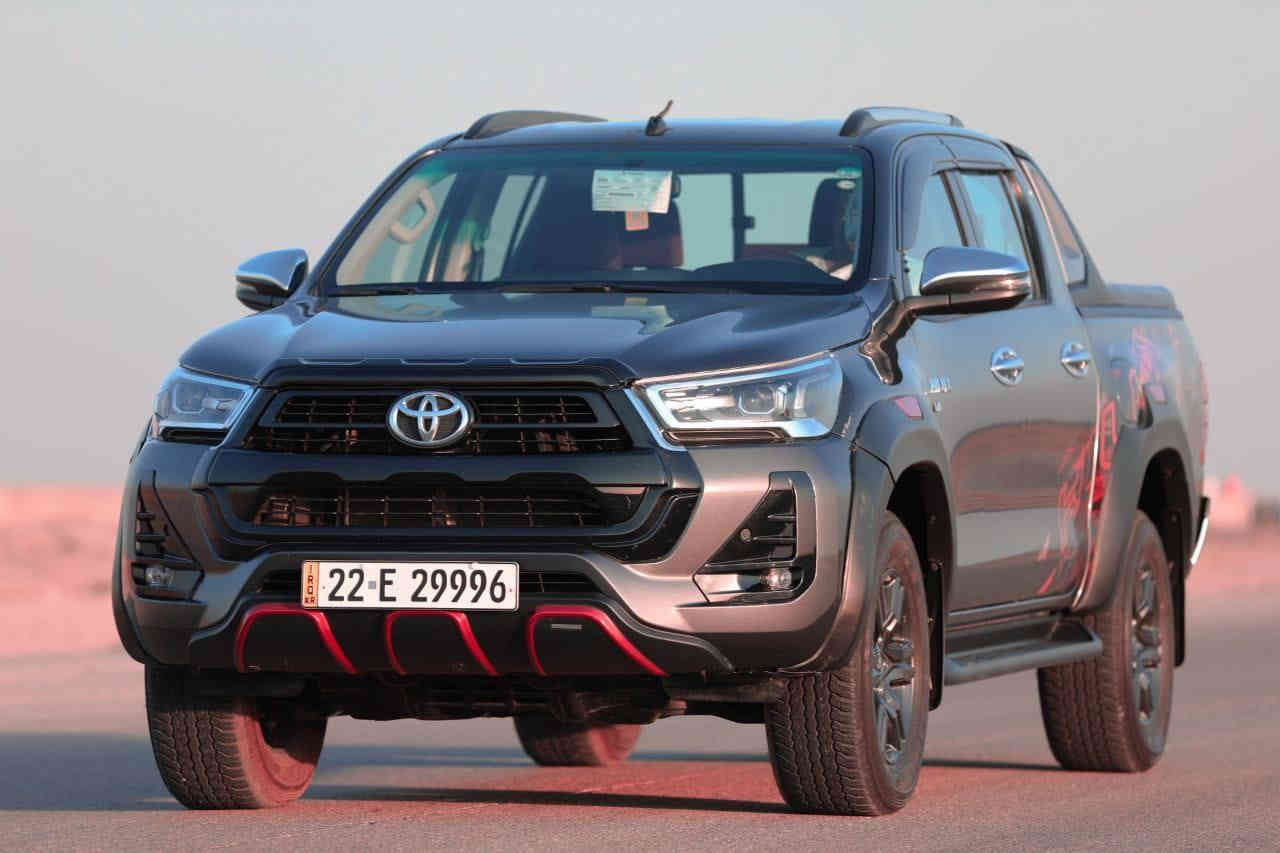 السلام عليكم 

هايلوكس تي ار دي 2023

المحرك:- ٦ سلندر

الون:- فيلي

فئه:- TRD 

ماشيه السياره :- 94000
السيارة بيها بنيد مبدل بدون ايرباك

المواصفات:-

السيارة وارد خليجي جيهان

رقم أربيل 

مري تنطبك اوتو 

شاشه تدعم كار بلي واندرويد اوتو

شاحن وايرلس 

قطعتين تبريد 

بصمة ابواب

بنيد جكات

شاشة اعطال ذكيه

لايتات بدي بلادي مال شركه

لد داخلي بجميع الابواب 

السيارة ادامة جديدة

عليه تخم تايرات جديد 80%

السعر 335$ وبي مجال 

مكان السياره الكوت 

الرقم :- ***********
