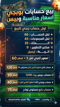 حساب ببجي • امفور ثلجي • لڤل ٦٦