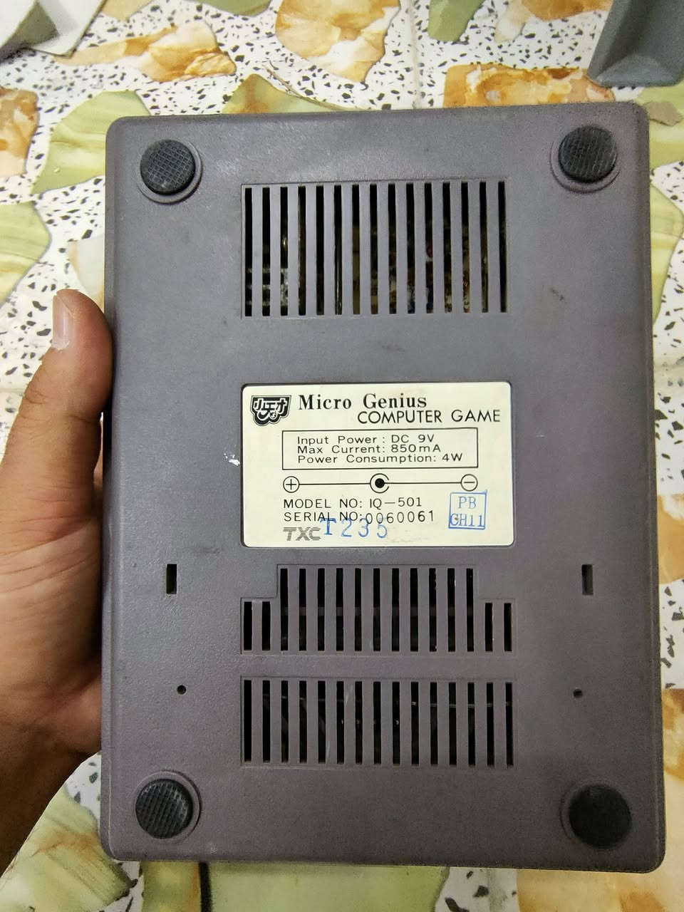 جهاز Micro Genius  اصلي تايواني خارطة انتكريت يشغل اصلي وتجاري هذا الجهاز هو استنساخ (Famiclone) لجهاز Nintendo Entertainment System (NES) السعر 65 الف ويوجد توصيل لجميع المحافظات.


**إذا كنت صاحب هذا الإعلان وتريد حذفه لأي سبب، رجاءا أرسل رسالة إلى الدعم الفني**