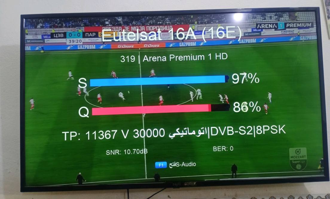 تم بحمد الله تم تنصب تشكيلة من الاقمار لمتابعة كل الاحداث الرياضية والعالمية 
مستعدون لتنصيب كافة الاقمار المجانية و الشيرنج و با اسعار مناسبة جدا 
مكان العمل محافظة ديالى 
للتواصل *********** اتصال او واتساب.
