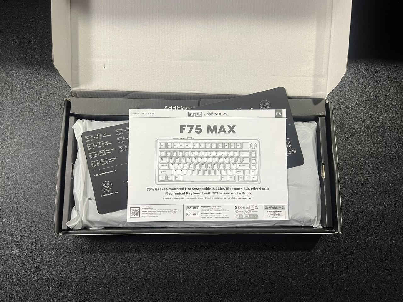 متوفر
نسخه خاصه مع شاشة من 

 aula and epomaker ⚫️🤍

F75 max 🤍

السعر : 65 شامل التوصيل 

يتوفر توصيل لجميع محافظات العراق 🇮🇶


**إذا كنت صاحب هذا الإعلان وتريد حذفه لأي سبب، رجاءا أرسل رسالة إلى الدعم الفني**