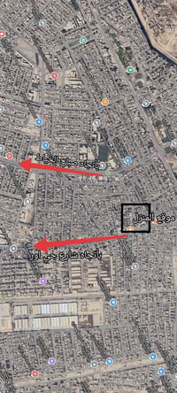بيت 100 متر نهاية حي اور في مريوش قريب على الشارع العام من جهة نهاية ح...