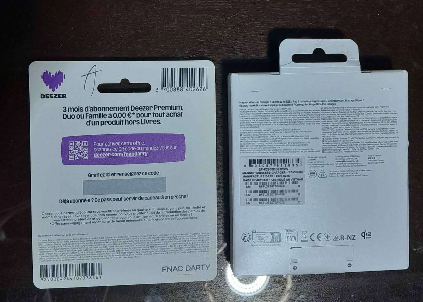 Samsung Magnet Wireless 25W + Carte Deezer 3mois Gratuit تونس


**إذا كنت صاحب هذا الإعلان وتريد حذفه لأي سبب، رجاءا أرسل رسالة إلى الدعم الفني**