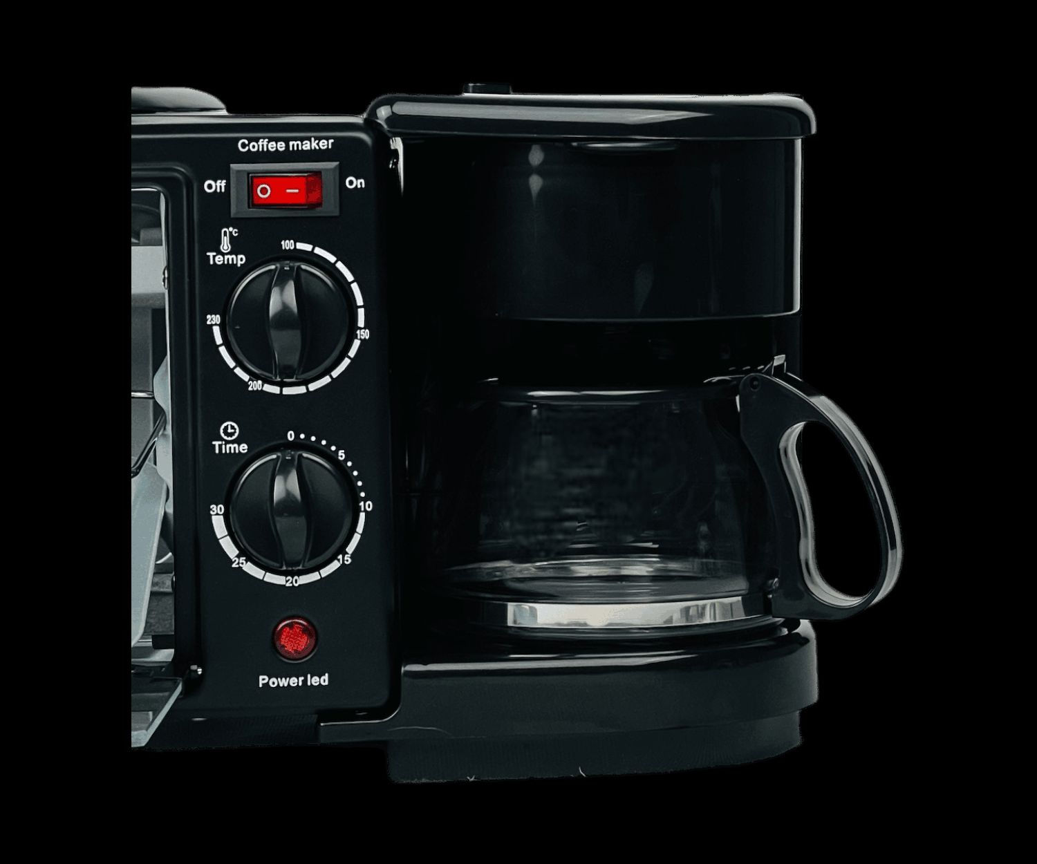 متوفر جهاز تحضير الإفطار ٣ ×1 جديد  للاستفسار أو الطلب تواصل معي أو واتساب *********** 
توصيل لجميع محافظات العراق.. 

الاستخدامات:

فرن كهربائي صغير للتسخين

محضرة قهوة أو شاي

مقلاة من الأعلى

المميزات:

فرن صغير بحجم 9 لتر

مؤشر للتحكم بدرجة الحرارة بين 100 الى 230 درجة

تسخين من الاعلى والاسفل

مؤقت تشغيل 1 - 30 دقيقة

ابريق لعمل القهوة أو الشاي بالتنقيط بحجم 4 اكواب (0.95 لتر)

فلتر داخلي قابل للإزالة والتنظيف

مقلاة صغيرة من الأعلى مع غطاء شفاف

زر مخصص لتشغيل محضرة القهوة ومؤشر لتشغيل الفرن والمقلاة

زر تشغيل إطفاء

الموديل: MD-252

عمق الجهاز: 17 سم

الموديل: DB-1660

الطاقة: 1050 - 1250 واط

طول سلك الكهرباء: 70 سم

أبعاد الغلاف: الارتفاع: 24 سم الطول: 26 سم العرض: 50 سم

أبعاد المنتج: الارتفاع: 24 سم الطول: 22 سم العرض: 46 سم

أبعاد الفرن: الارتفاع: 15 سم الطول: 17 سم العرض: 23 سم

أبعاد المقلاة: الارتفاع: 2.5 سم الطول: 16 سم العرض: 26 سم

أبعاد الصينية: الطول: 16 سم العرض: 26 سم
