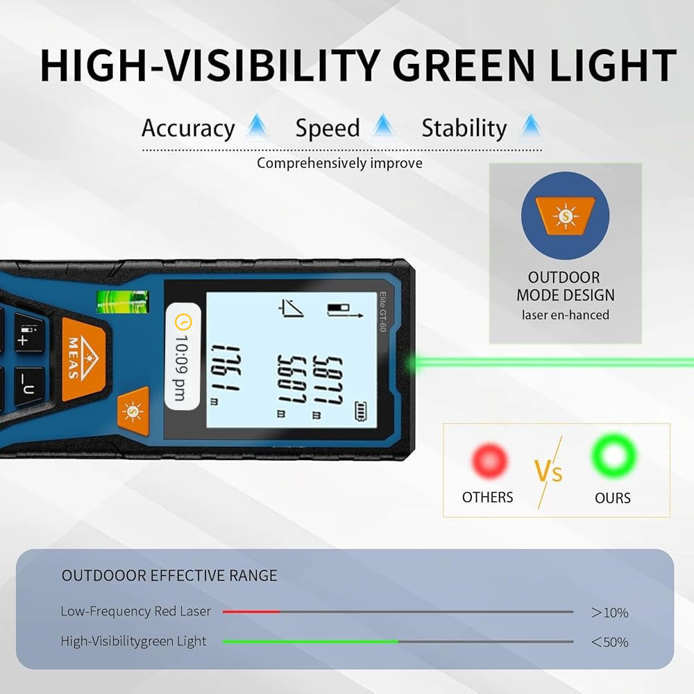 🔺🟡🟢🔻العربي ☟کوردی🔺🟡🔻
  🟢🟡🔴***********🔴🟡🟢
الليزر متر -120-100M
للسعر اکتب 1 في التعلیقات. 
والأسباب الأكثر تميزا هي:
(1) فإنه يأخذ كل مسافة (طول وارتفاع و کل ابعاد)
(2) حساب المساحة
(3) حساب الکمیات
(4) هناك ثلاثة أنواع من فیساغوس (للعثور على المسافة المستحيلة لا يمكنك الوصول بسهولة مثل حساب ارتفاع مستوى من مبنى من مسافة بعيدة)
(4) إجراء عملية اختيار القياس وطرده
[5] سيأخذ متر, قدم, و بوصة
(6) دقة ±2mm لل 100 متر
(7) يعمل مع اثنين  بطاریة
(😎 قراءة مدة 1/2 ثانية جيدة جدا في القراءة
(9) الليزر هو تقنية الإصدار الثاني مع موجة ليزر أقل من واحد الميكروويف، مما يجعلها سريعة لقراءة ودقيقة جدا
(10) معاها هدیتین ، الحافظة و المدالية مما يسهل حملها، بميدالية حتى لا تفقدها أثناء استخدامها.
لقد حددنا أرخص الأسعار، ونأمل أن نكون مقبولين للجميع وخاصا للمهندسن.

مەتری لێزەر 100m   وەتس اب ***********
بۆ وەستاکان و ئەندازیاران.
هەرزانترین نرخ... بۆ زانینی نرخ 1 لەکۆمنت دابنێن...
ناوازەترینە لەبەر ئەم هۆکارانە:
① هەموو دووریەک ئەپێوێت(درێژی و پانی بەرزی)
② ڕووبەر حساب ئەکات
③ قەبارە حساب ئەکات
④ سێ جۆر فیساگۆرسی تیادایە (بۆ دۆزینەوەی دووری ئەستەم کە ناتوانیت بە ئاسانی دەستت پێی بگات وەک بەرزی باڵەخانەیەک لە دوورەوە)
④ لێدەرکردن و کۆکردنەی پێوانەکان ئەنجام ئەدات
⑤ (مەتر و فوت و ئینج) ئەپێوێت
⑥ دیقەی ±2mm بۆ 100m
⑦ بە دوو پاتری قەڵەمی ئیش ئەکات بۆ زیاتر لە 5000 خوێندنەوە
⑧ ماوەی خوێندنەوە 1/2 ی چرکەیەک زۆر خێریە لە خوێندنەوەدا
⑨ لەیزەر تەکنەلۆجی ڤێرژنی دووە کە شەپۆلی لێزەرەکەی کەمترە لە یەک مایکرۆ وەیڤ ئەمەش وای لێ ئەکات خێرابێت لەخوێندنەوەدا و زۆر دەقیق بێت
⑩ دوو هەدیەی لەگەڵدایە کیفێک بۆ لاقە ئەکرێت بە قایشەوە کە زۆر بەسودە و هەڵگرتنی ئاسان ئەکات ، لەگەڵ مەدالیایەک بۆ ئەوەی لەکاتی بەکارهێناندا لەدەستت نەکەوێت
هەرزانترین نرخمان دیاری کردووە ، هیوادارین جێی ڕەزامەندی هەموولایەک بین بەتایبەتی ئەندازیاران.

