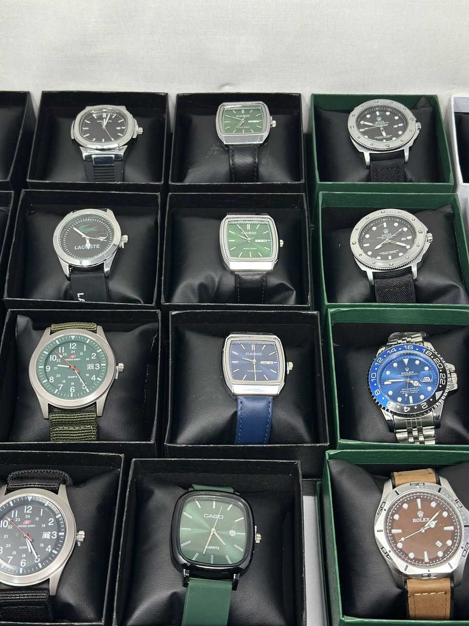 ساعات سويسري وياباني بالة جديد ( تيسوت- باتك فليب - رولكس - اوميگا - كاسيو- اورينت- كارتير ) وغيرها 

تصفية 
القطعة 15 
قطعتين 25
للتفاصيل خاص اكو رياضي + الكتروني


**إذا كنت صاحب هذا الإعلان وتريد حذفه لأي سبب، رجاءا أرسل رسالة إلى الدعم الفني**