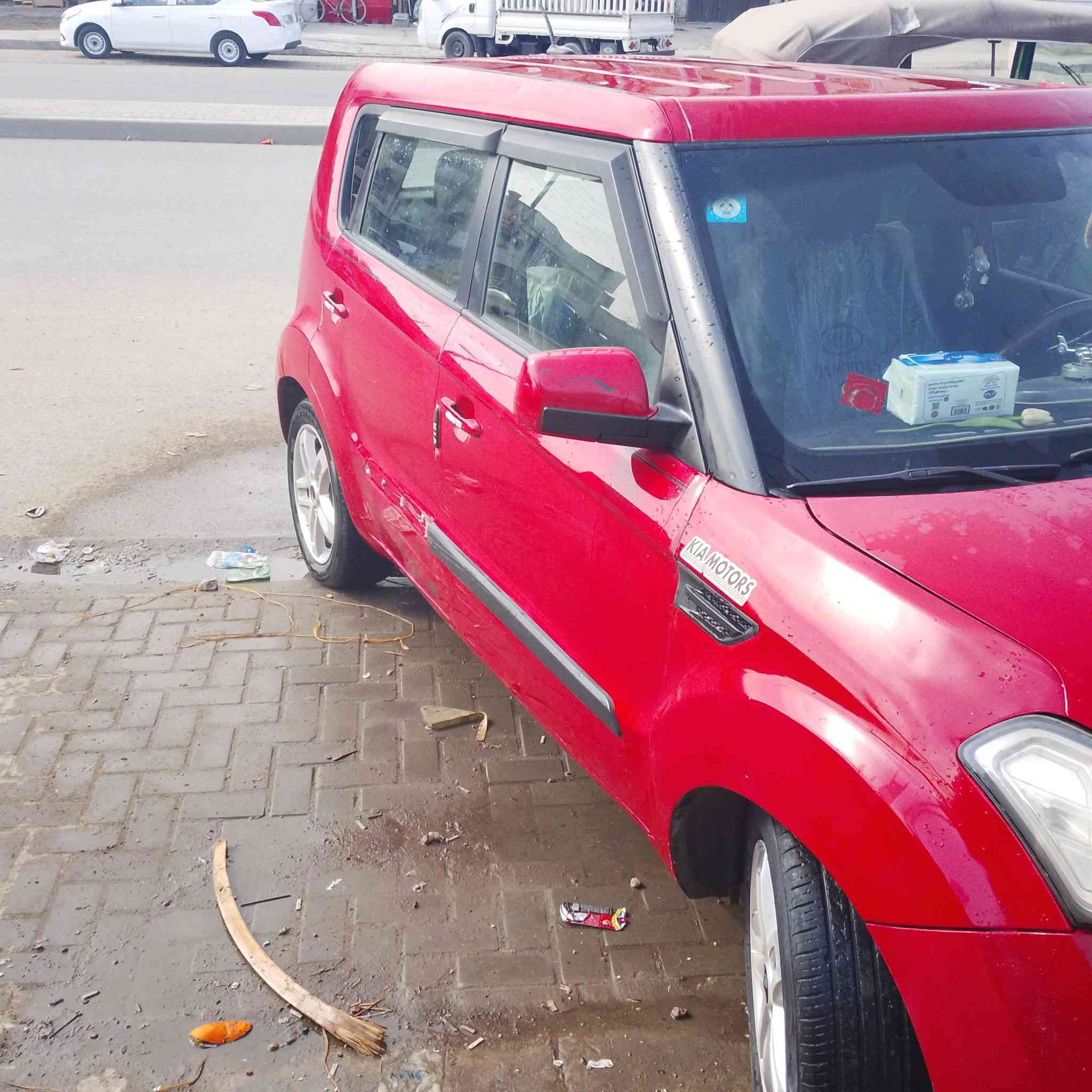 سلام عليكم سياره كيا صول موديل ١١محرك ٢٠٠وارد امريكي حادثه جاملغ امامي ودعاميه ***********
