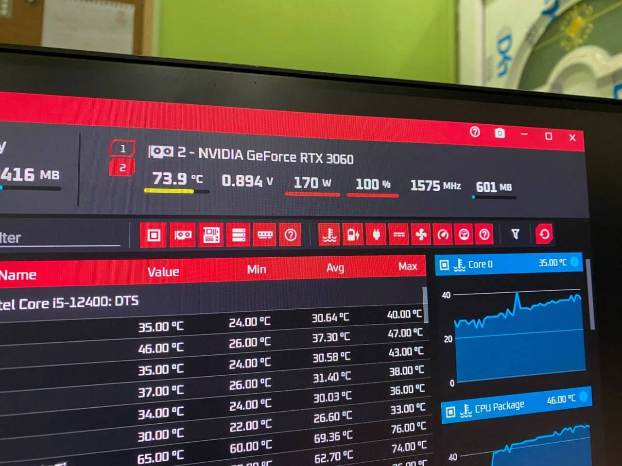 للبيع
كيس مستعمل نظيف استعمال برامج تصميم هندسية وشوية العاب
i5 12400
RTX 3060 Gainward Ghost 12GB
Msi H610m
16GB DDR4 8*2 
M2 - 128GB
HDD WD 1TB
PSU - 650W
WIFI + Bluetooth Card 
حرارة معالج وكارت شاشة موجودة بالصور
السعر :- 800 الف وبيه مجال
سبب البيع :- اريد ابدلهة
توصيل موجود لكن الافضل تجيني تجيك كلشي على ايدك
مكاني بغداد الدورة
كراتين ماكو

مونتر عندي هم  
Lg ultrawide 2k 75hz عود ادزلك تفاصيلهة عالخاص اذا تريدهة


**إذا كنت صاحب هذا الإعلان وتريد حذفه لأي سبب، رجاءا أرسل رسالة إلى الدعم الفني**